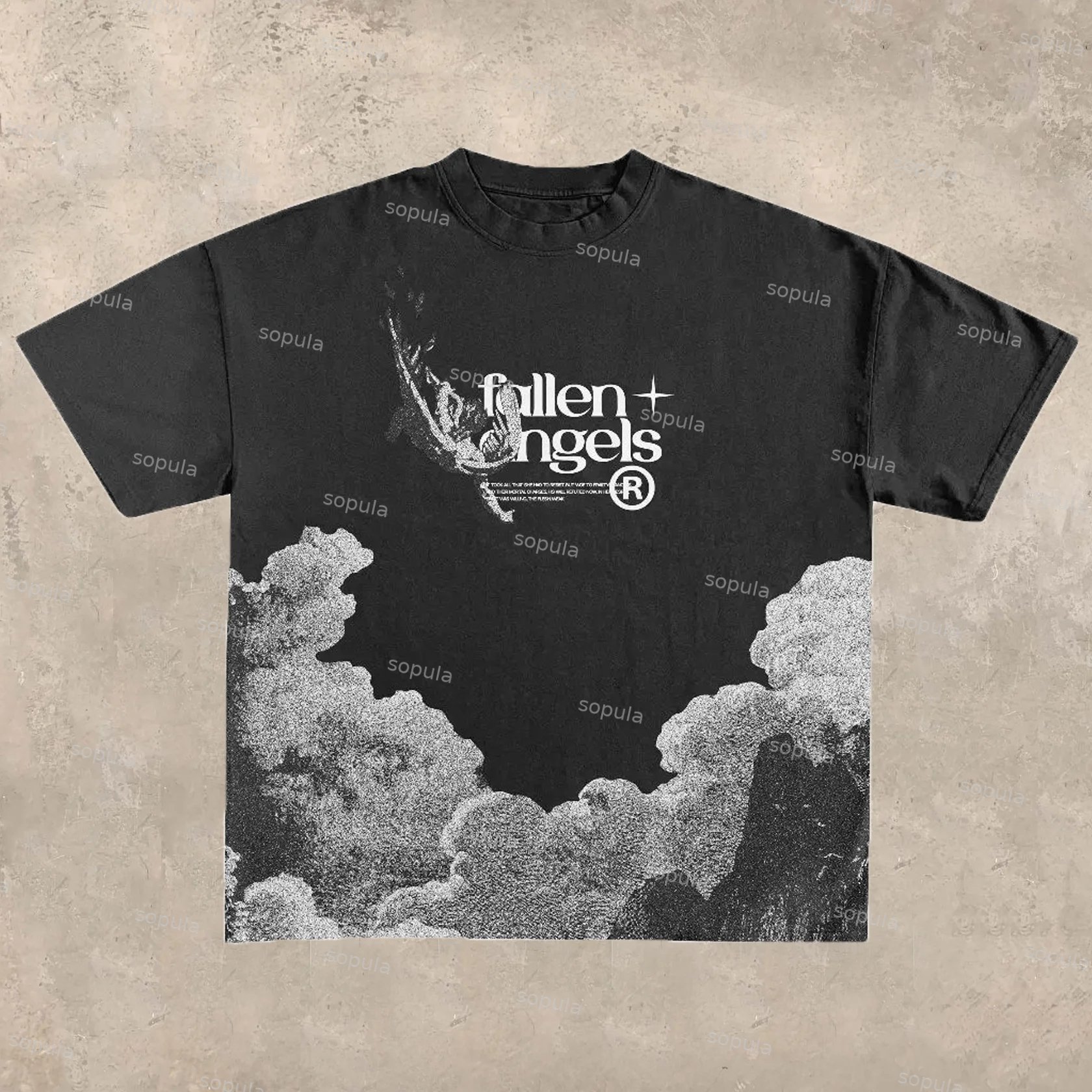 Ninedge Art Fashion Vintage Print T-shirt - Sopula｜Premium Graphic Tees & Graphic Clothing