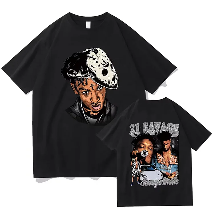 21 Savage American Dream T-Shirts Hip Hop O-Neck Short Sleeve T-Shirts at Hiphopee