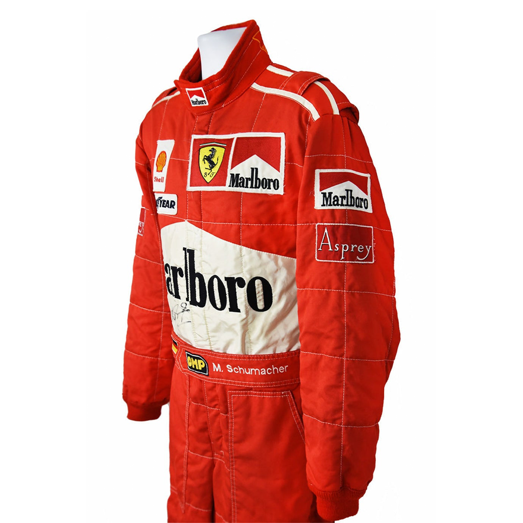 Men's Red Racing Print Jumpsuit