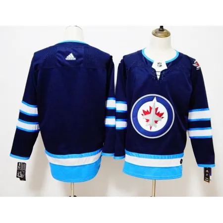 Men's  Winnipeg Jets Navy Stitched NHL Jersey
