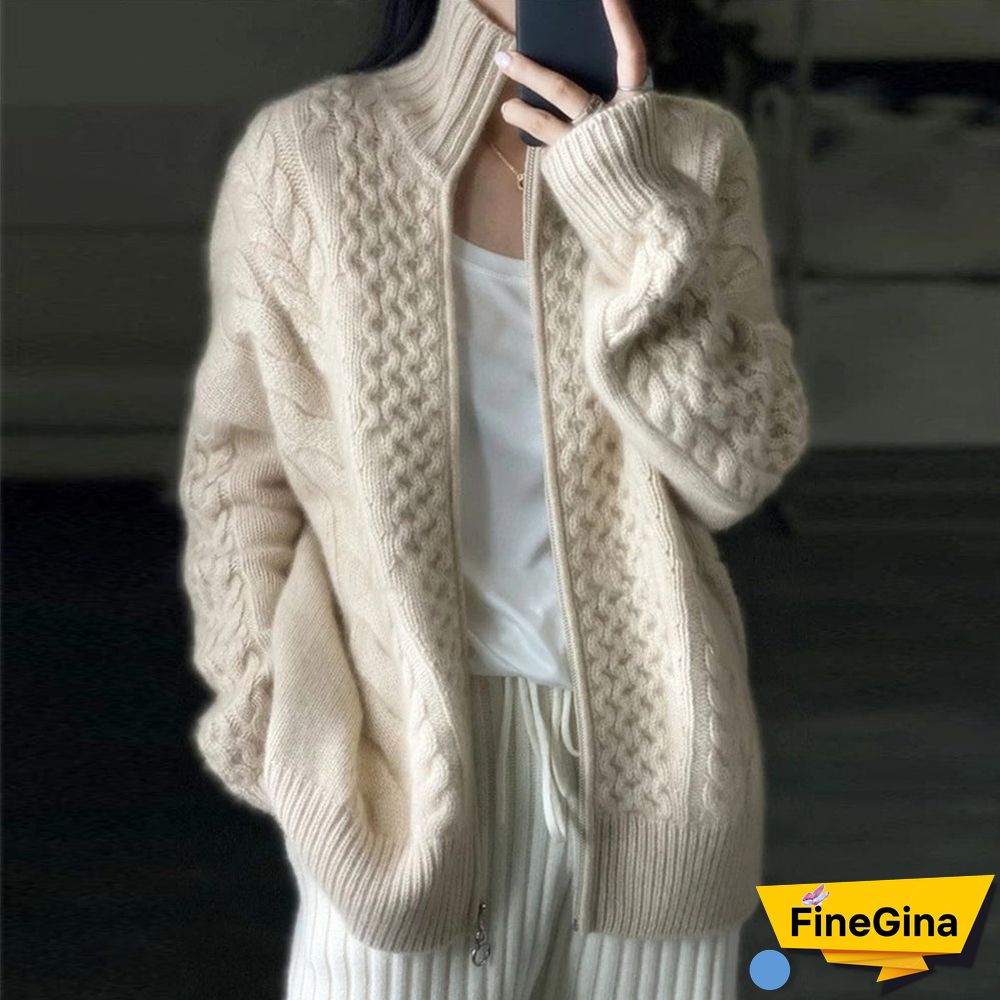 Comfy Plain Long Sleeve Cardigan