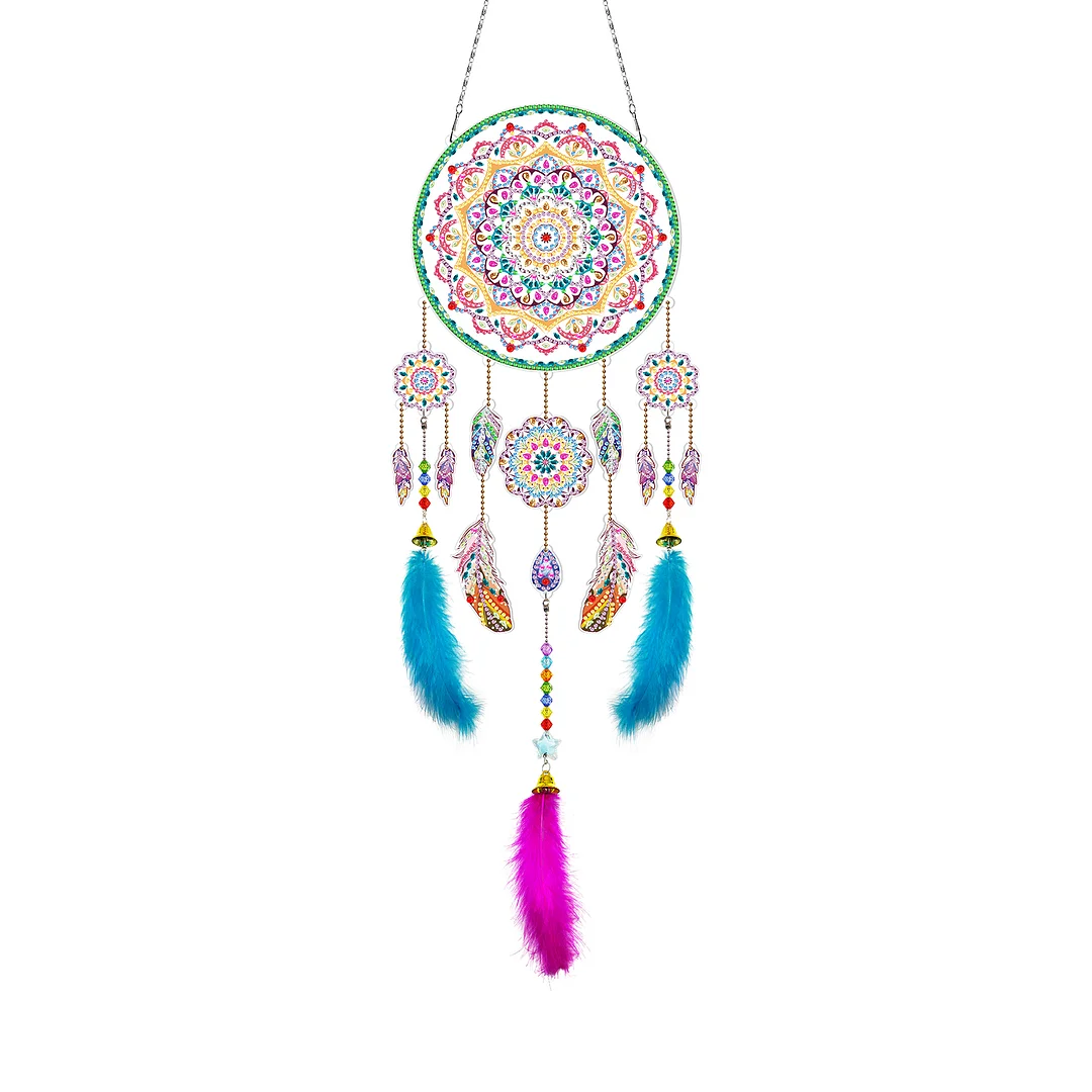 DIY Diamond Painting Dream Catcher Wind Chime