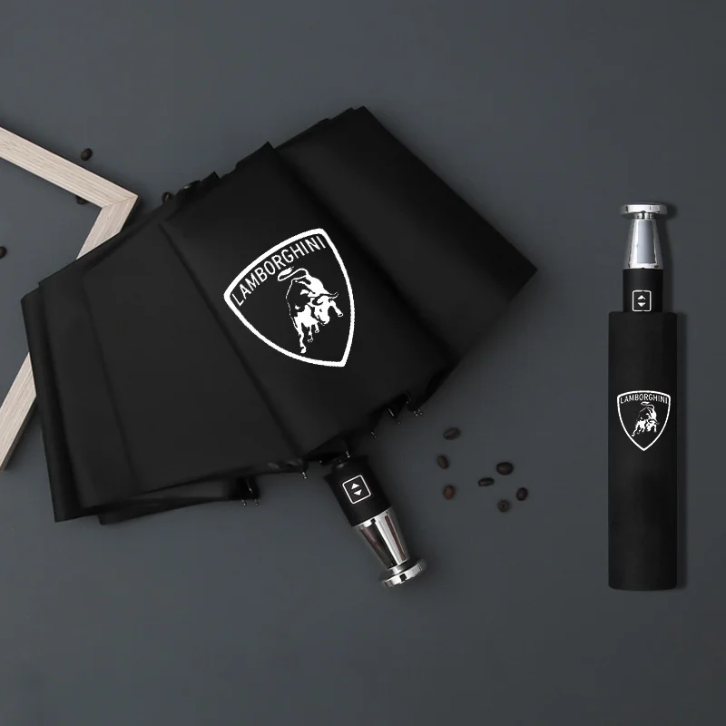  VIP business folding 10-bone black plastic umbrella