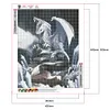 Peinture au diamant 5d diy dragon plein rond perceuse strass photo (ld534)