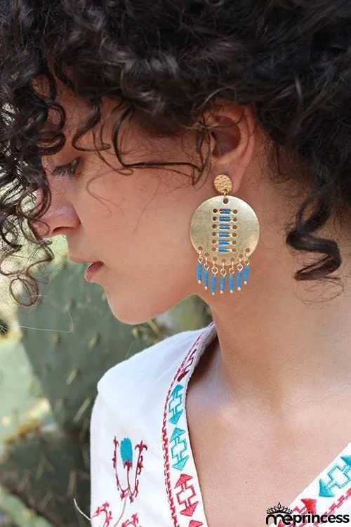 Metal Beads Earring