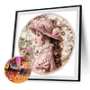 (40*40cm)Retro Girl - Full Round Drill Diamond Painting