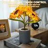 A sparkling sunflower lamp a twinkling sunflower tree three-color lighting realistic 3D design USB c