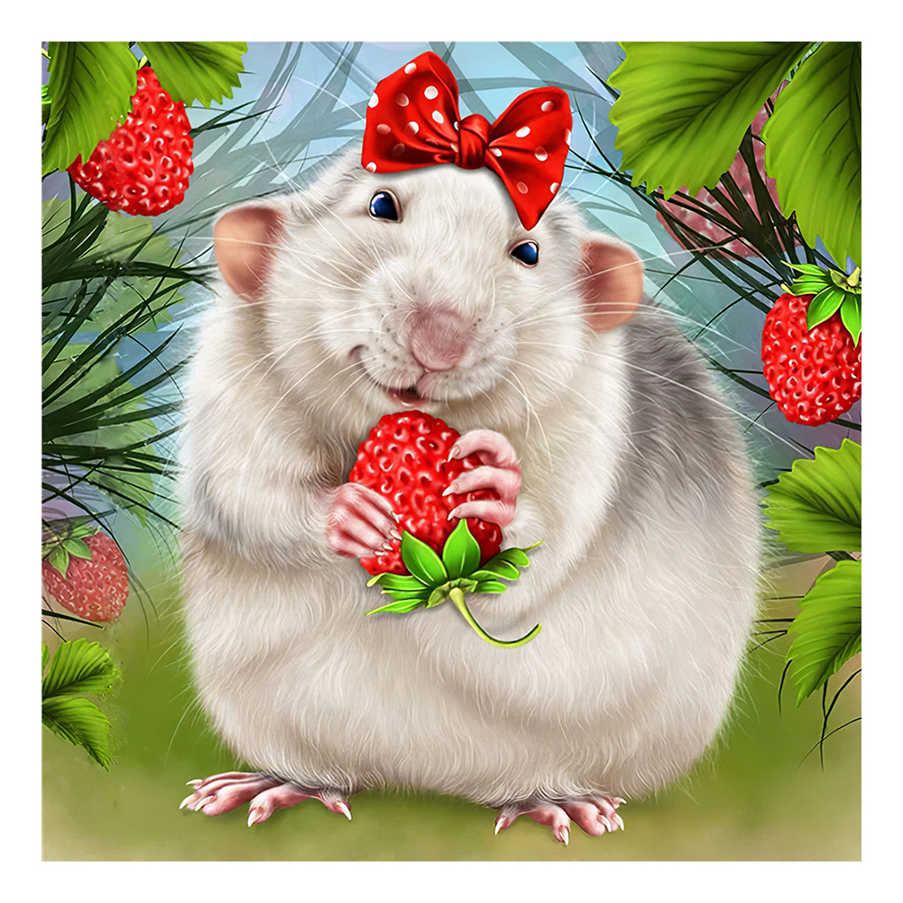 

Cute Hamster - Round Drill Diamond Painting - 30*30CM, 501 Original