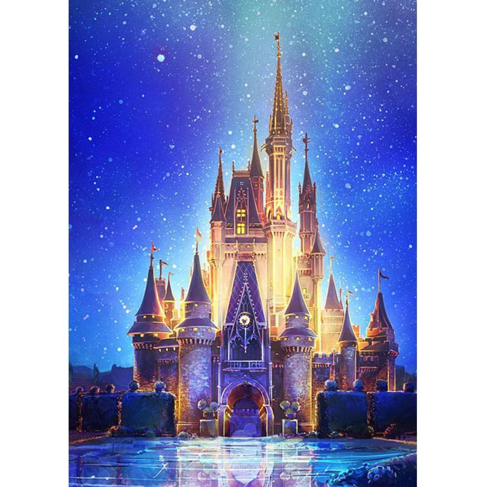 Full Round Diamond Painting Disney Castle (40*30cm)