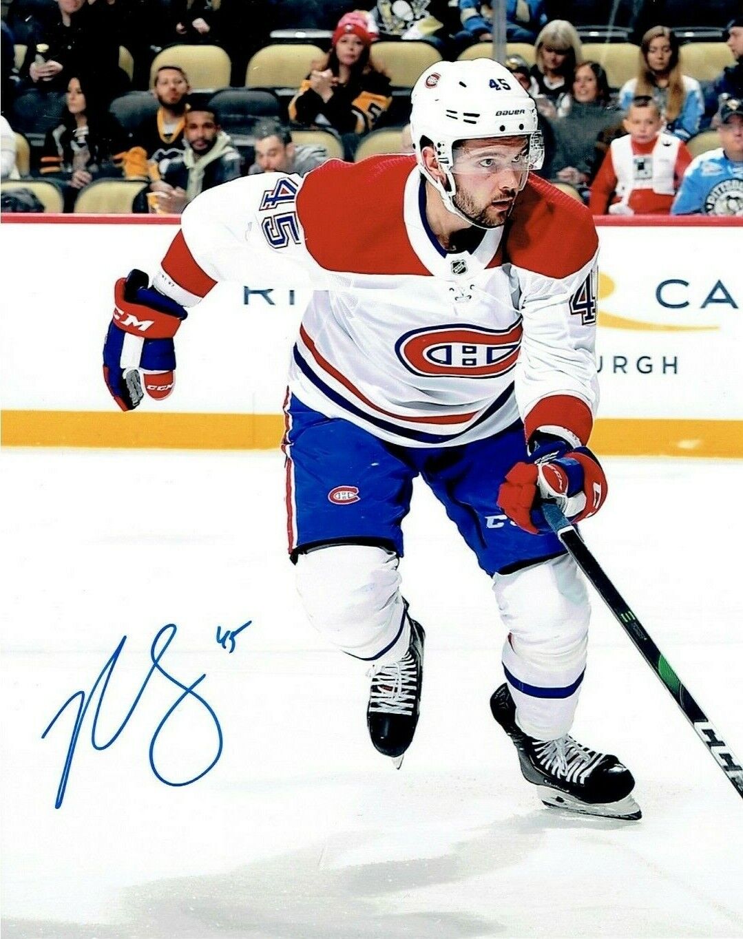 RILEY BARBER autographed SIGNED MONTREAL CANADIENS 8X10 Photo Poster painting #2