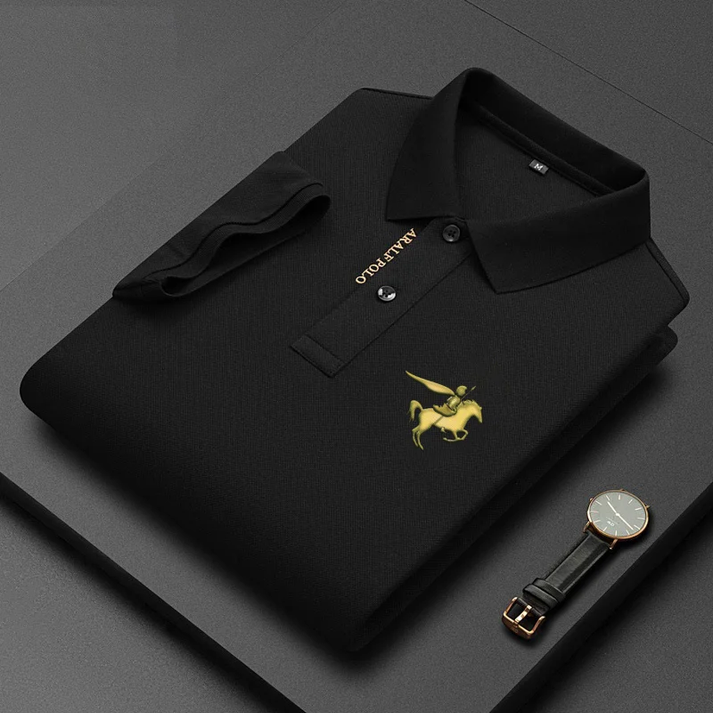   Leisure business high-level embroidery polo