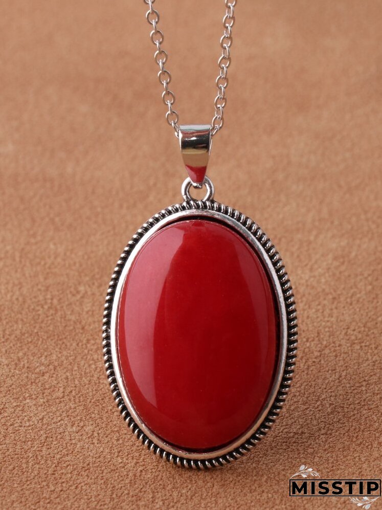 Oval Charm Necklace
