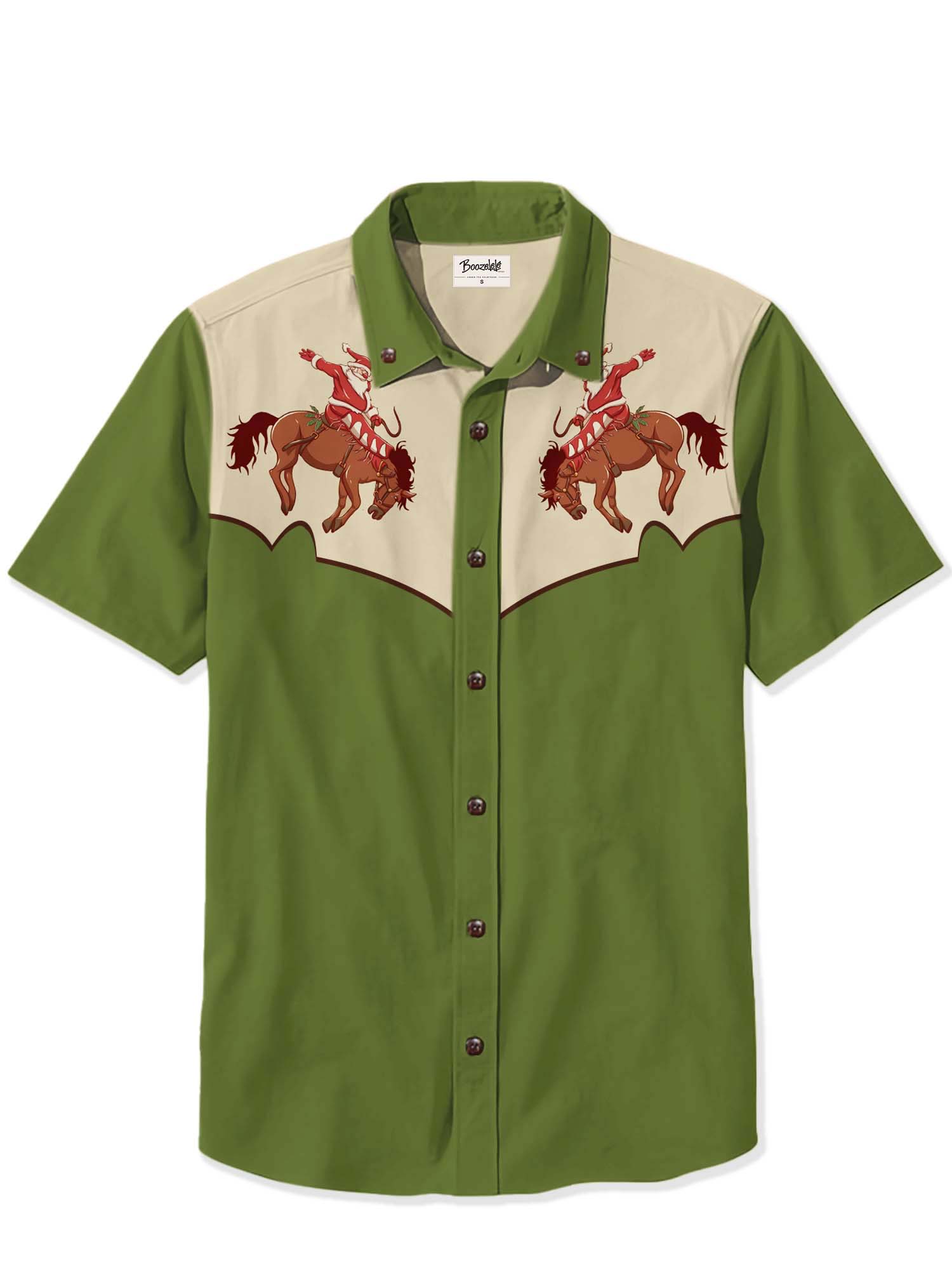 Christmas Cowboy Santa - 100% Cotton Shirt