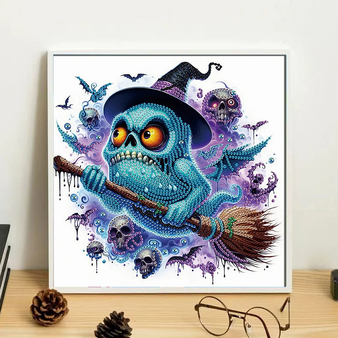 Diamond Painting - Partial Special Shaped Drill - Halloween Monster(Canvas|30*30cm)