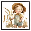 Farm Baby - 18CT Stamped Cross Stitch 25*25cm/9.84*9.84in