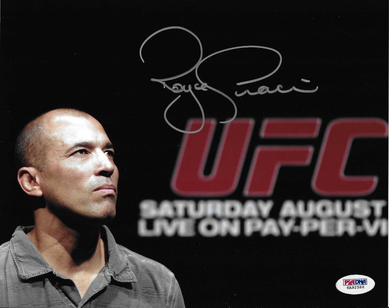 Royce Gracie Signed 8x10 Photo Poster painting PSA/DNA COA UFC 1 2 3 4 5 60 Pride FC Jiu-Jitsu 1