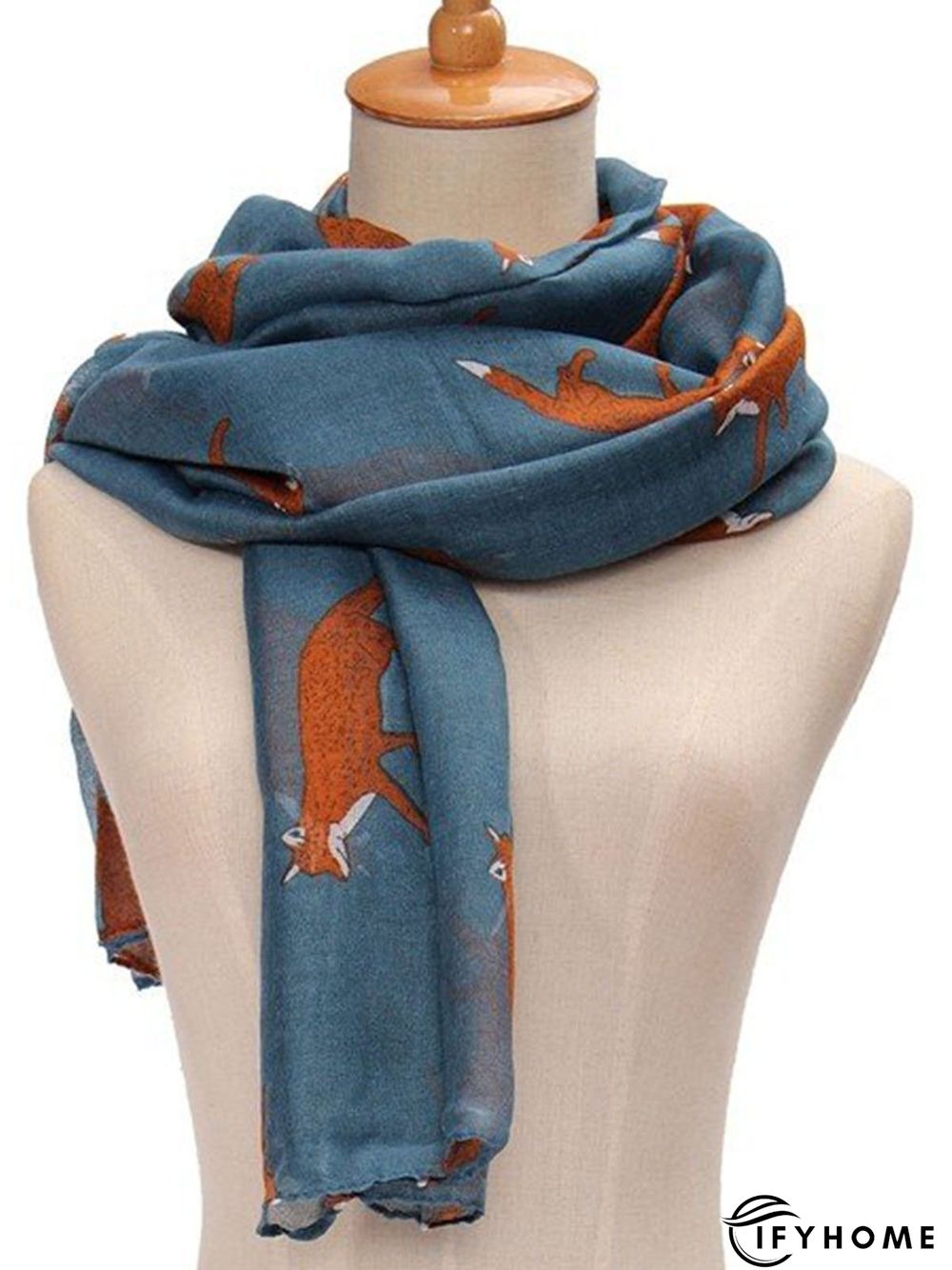 Spring Women's Fashion Fox Print Soft Women Scarf | IFYHOME