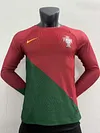 2022 FIFA World Cup Player Version Long Sleeves Portugal Home Football Shirt 1:1 Thai Quality