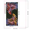 2 pi&egrave;ces double koi bricolage partiel AB full round drill diamond kit d&rsquo;art d&eacute;coration int&eacute;rieure 80x40cm