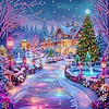 Christmas House - Crystal Rhinestone Diamond Painting