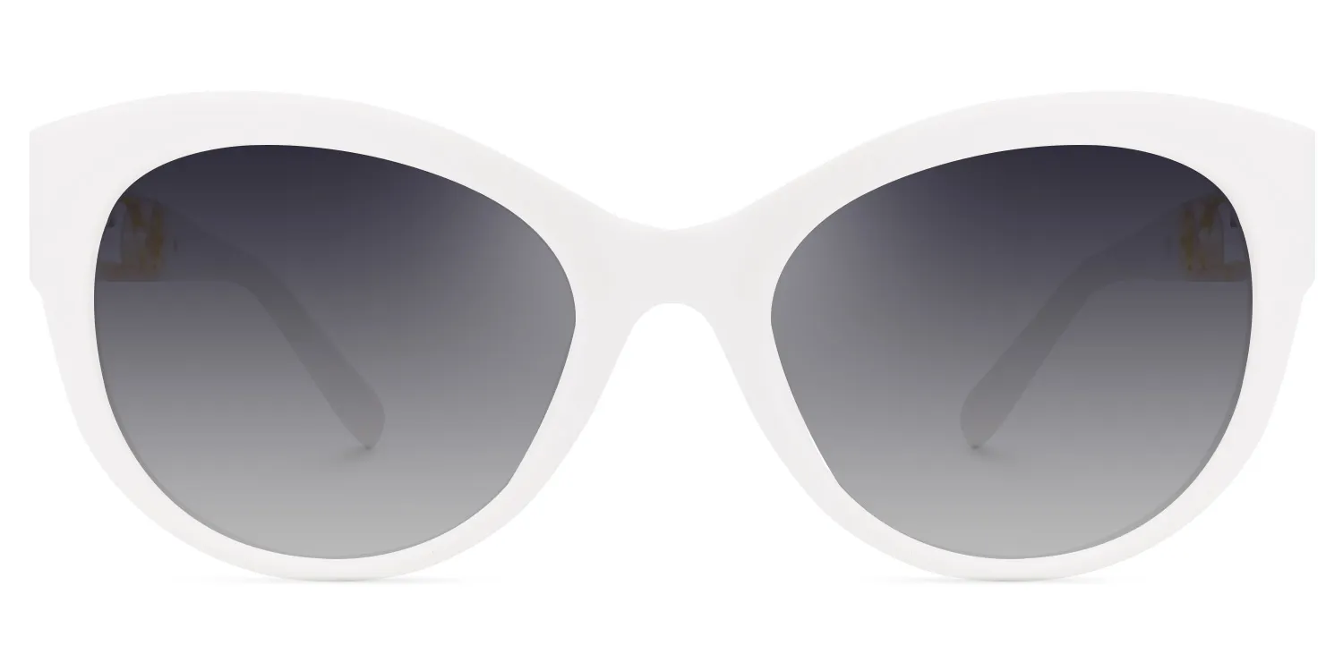 Gaius WeiÃŸ Cateye Sonnenbrille WeiÃŸ
