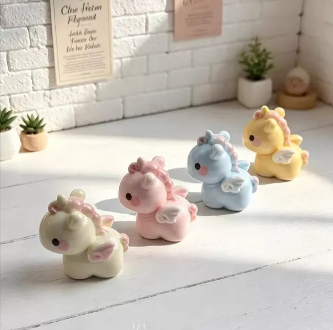 Mini Unicorn Resin Charm Set