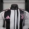 Joyfball 2025/2026 Player Version Long Sleeve Juventus Home Football Shirt 1:1 Thai Quality（The player version jersey is a bit tight, please pay attention to the size selection）