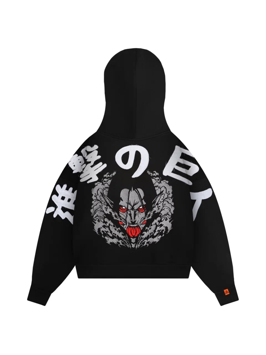 Female Titan Embroidery Hoodie-AOT