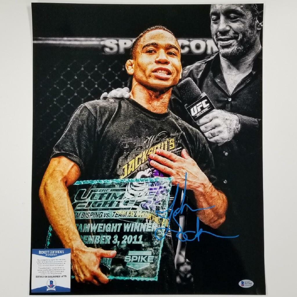 John Dodson signed 16x20 Photo Poster painting UFC MMA Autograph ~ Beckett BAS COA