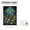 DIY Diamond Art Diary Book Journal Notebook 60 Pages A5 Diary (Flower Cross)