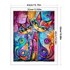 Abstract Cat Painting-11CT Stamped Cross Stitch 40*50cm/15.75*19.69in
