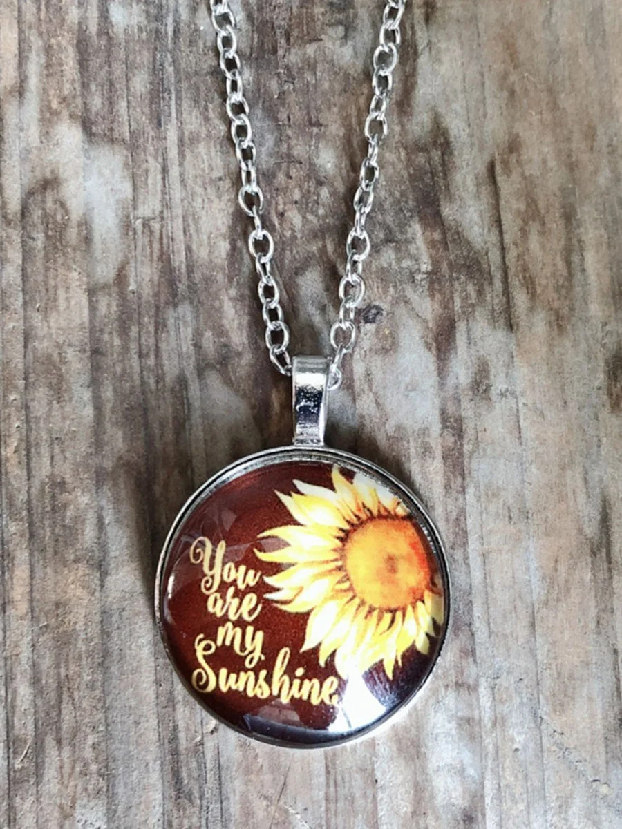 You are my sunshine Pendant Necklace