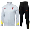 Joyfball 2024/2025 Liverpool Long Zipped Jacket Gray Soccer Jersey 1:1 Thai Quality 