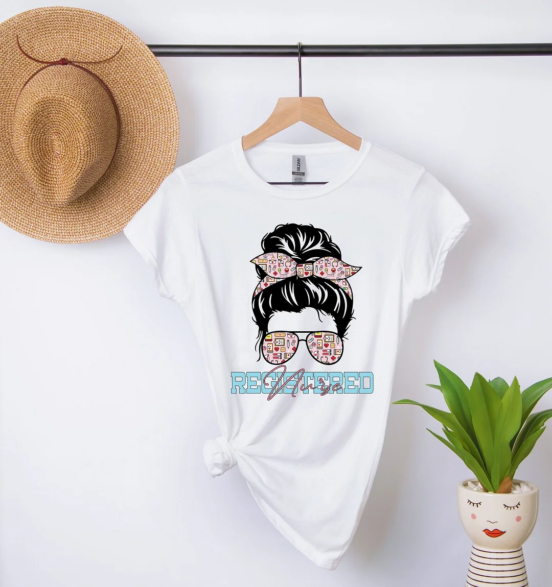 Women And Man Registered Nurse Top Tees Er Gift Rn Life Grad Shirt Nursing Appreciation