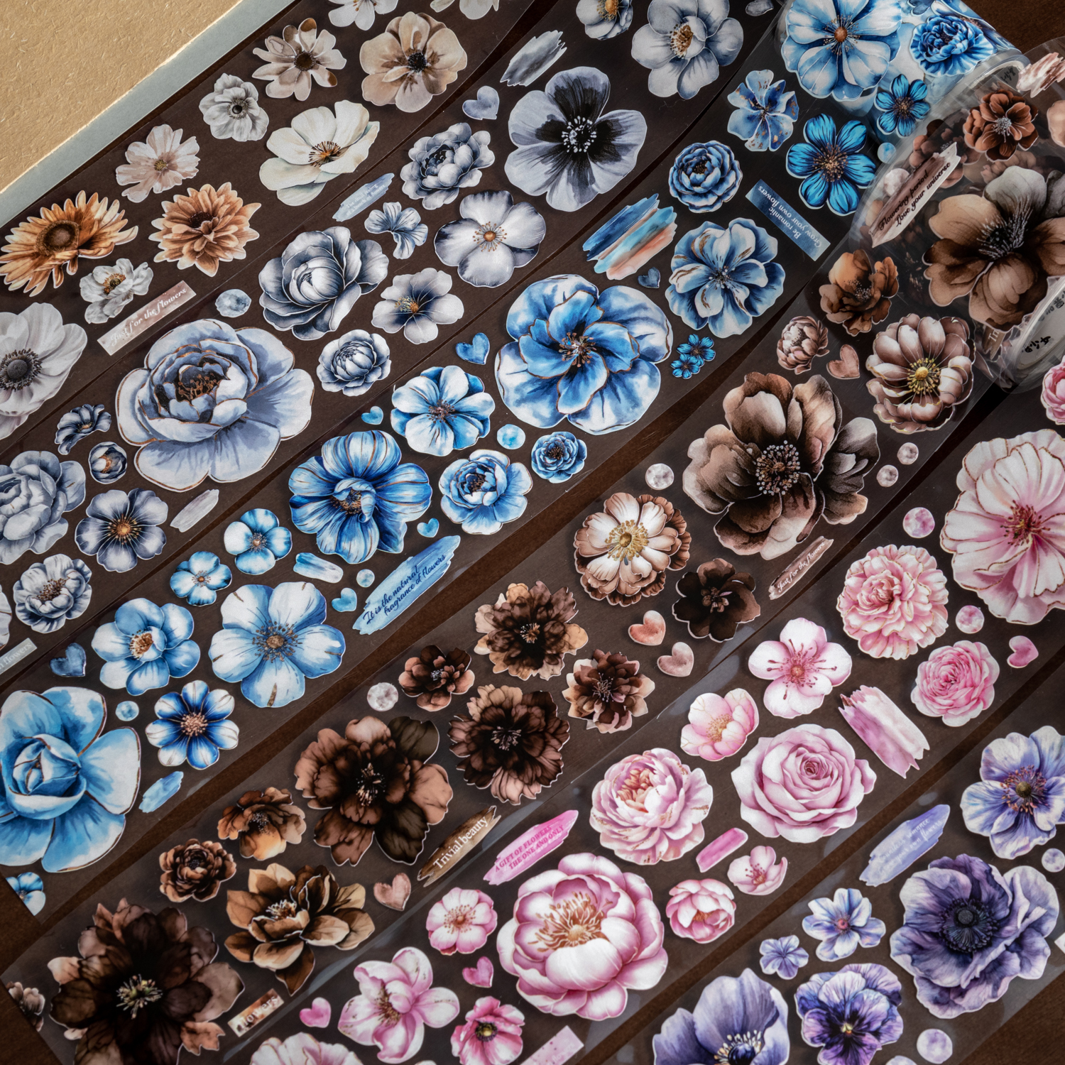 테이프 - 50mm*200cm 꽃 휴식 시리즈 빈티지 플로럴