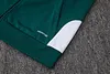 Joyfball 2026/2027 Kids Size Italy Long Zipped Jacket green Soccer Jersey
