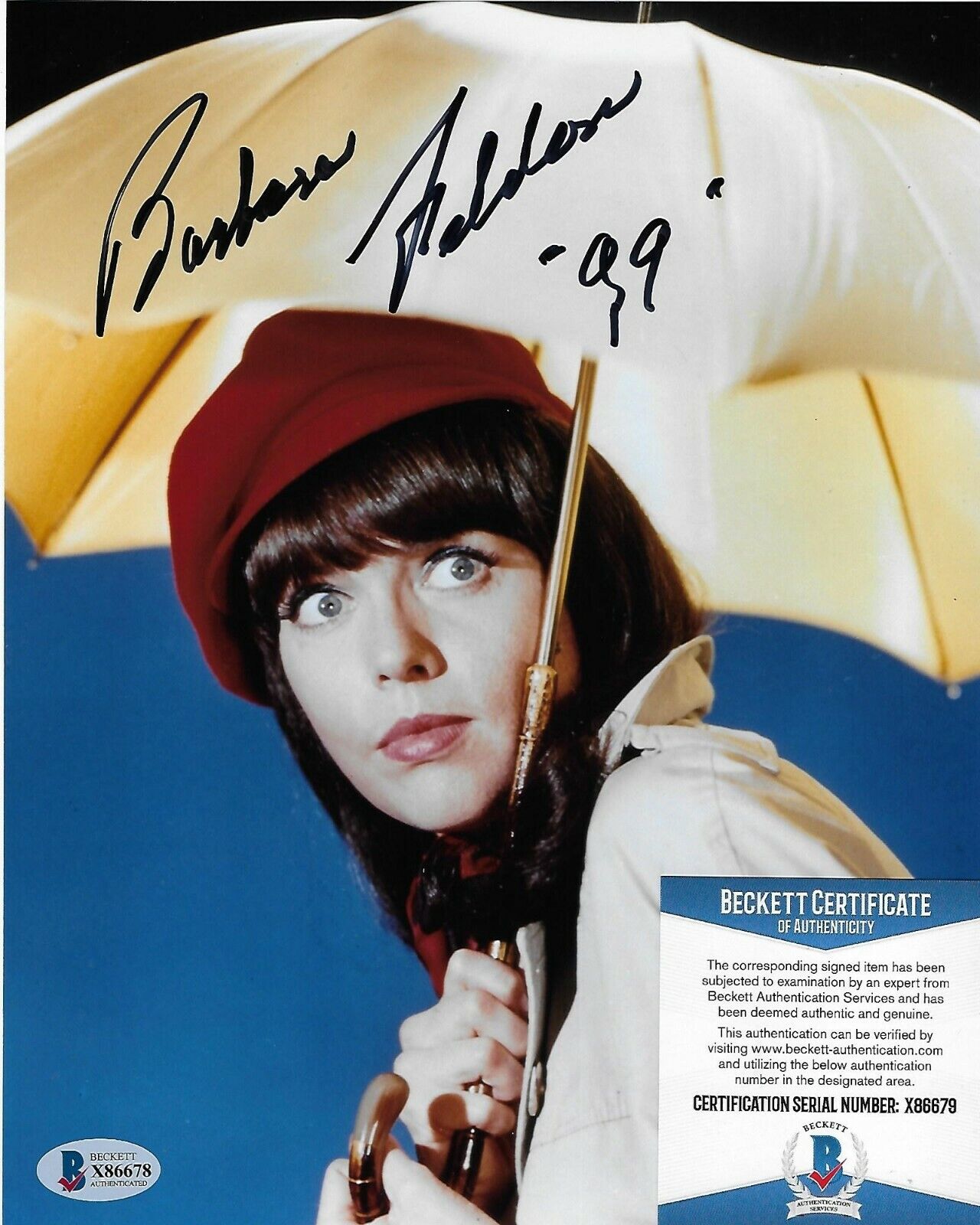 Barbara Feldon Get Smart Original Autographed 8X10 Photo Poster painting w/Beckett COA #4