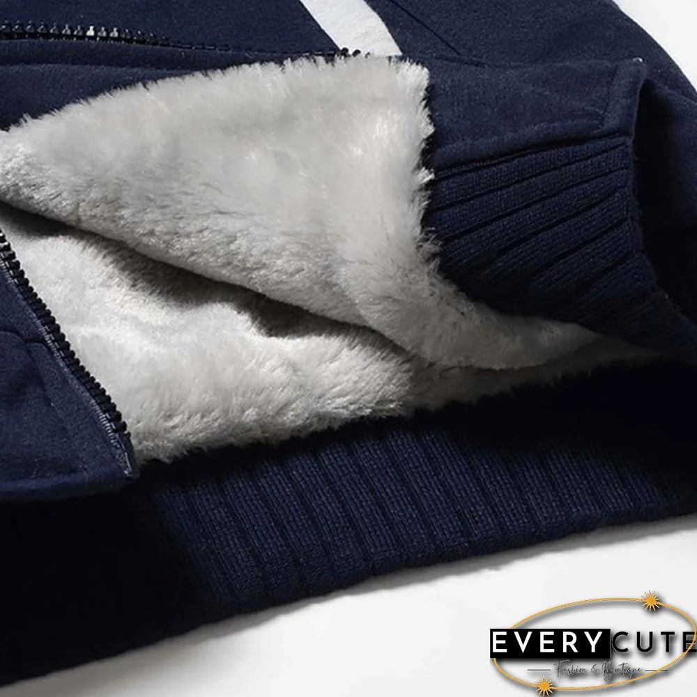 Fashion Winter Plus Fleece Jackets Men's Camouflage Hooded Cotton Down Jacket Plus Size Long Sleeve Zipper Jacket Coat