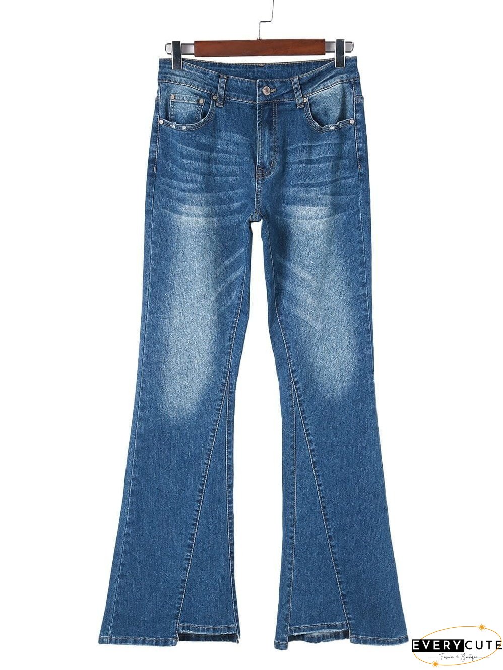 Trendy Flared Leg Jeans