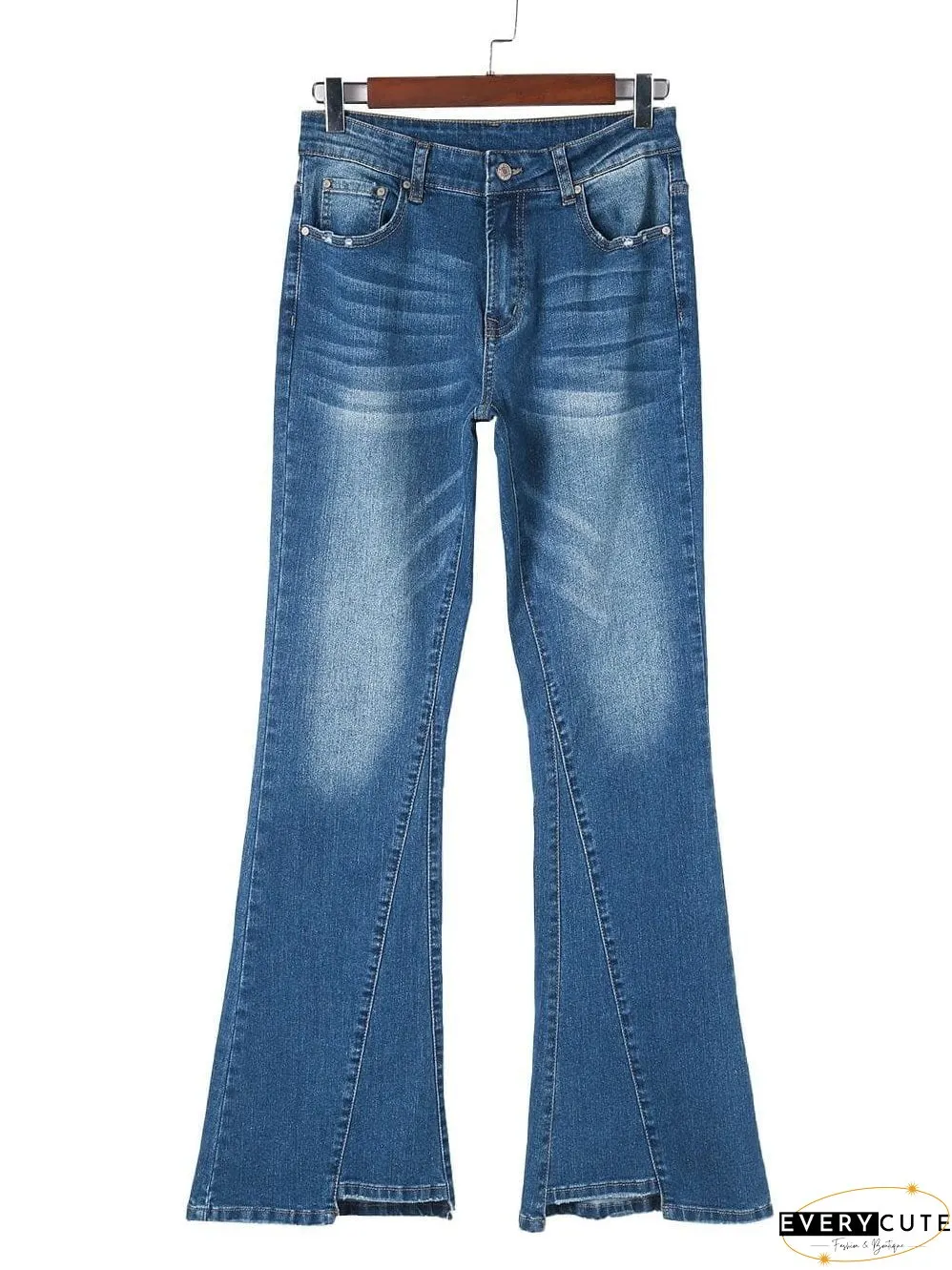 Trendy Flared Leg Jeans
