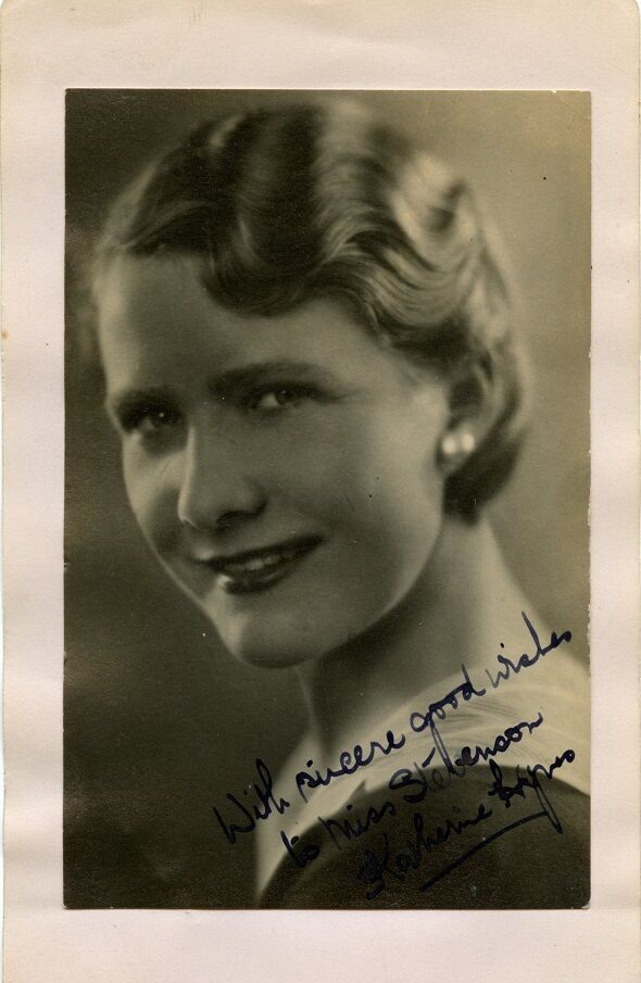 Vintage KATHERINE HAYNES (??) Signed Photo Poster painting