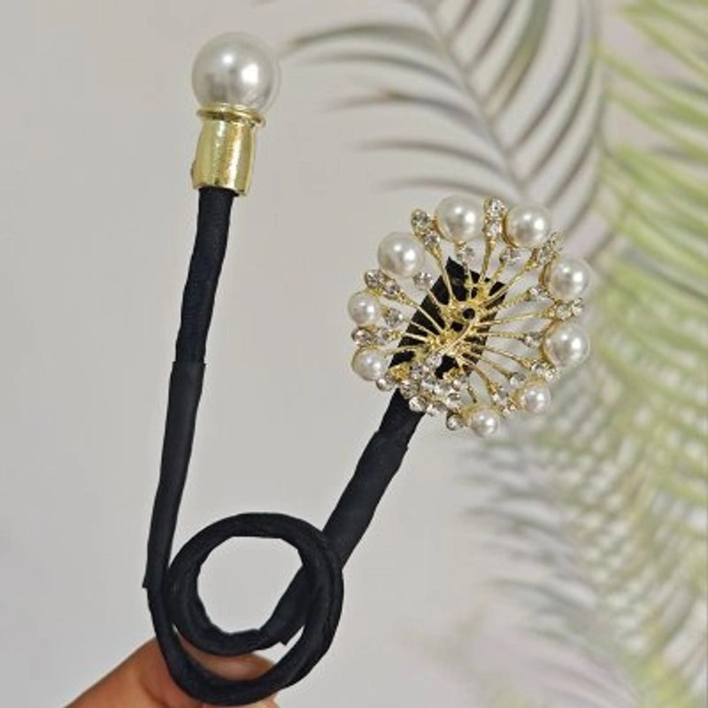 Women’s Minimalist Peacock Feather Flower Alloy Plating Inlay Rhinestones Hair Band