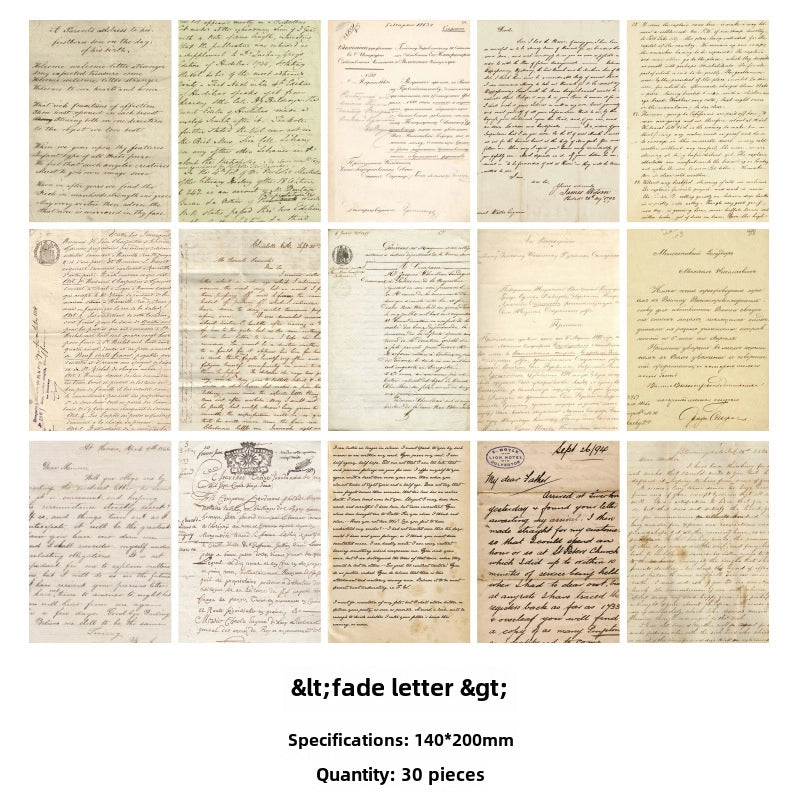 Vintage Material Paper Series Inspiration Diy Handbook Base Paper 8 Styles Retro Patterns For Journaling Scrapbooking Crafts