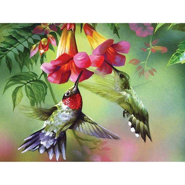 Full Round Diamond Painting Hummingbird (40*30cm)