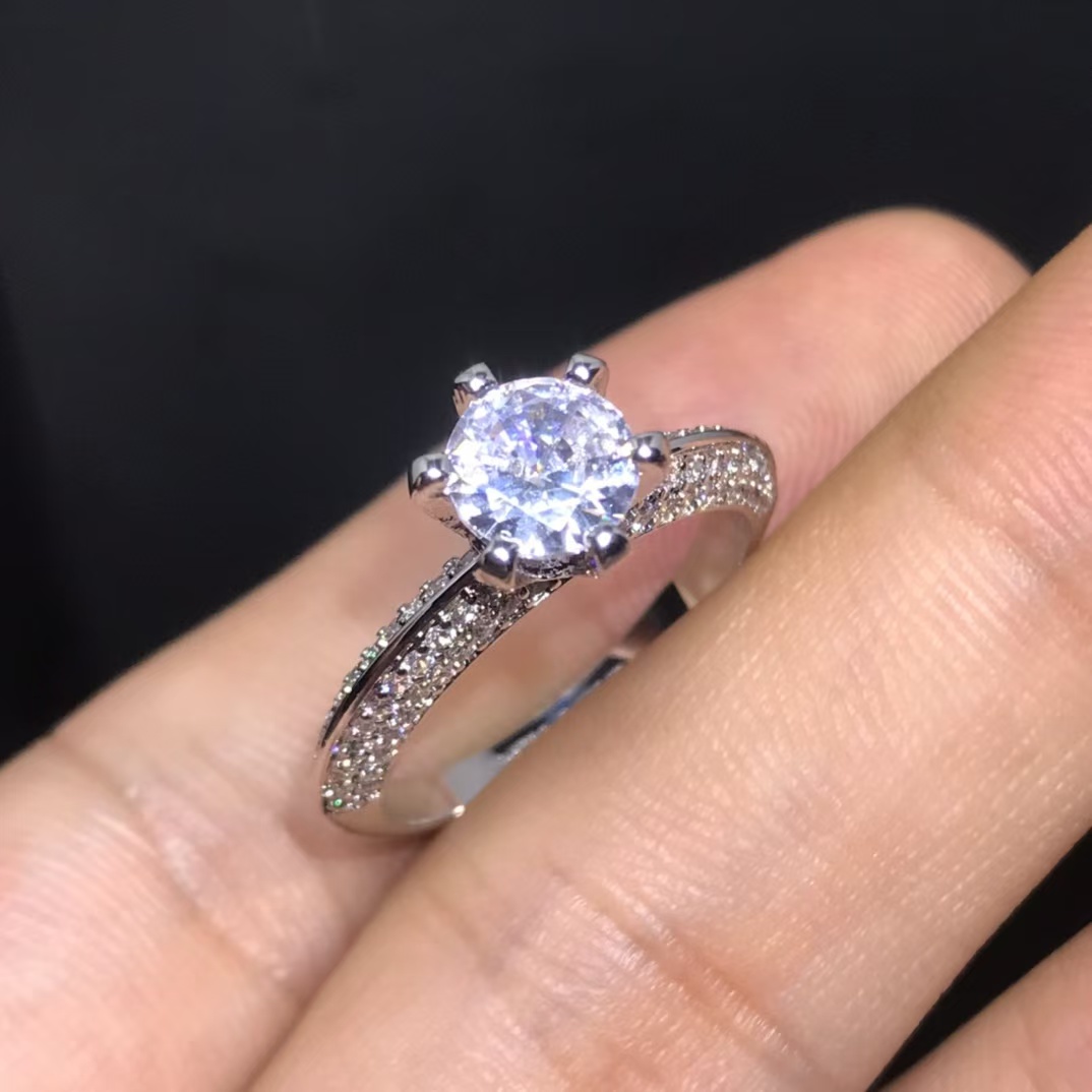 Buy replica Tiffany Classic Single Diamond Ring and replica jewelry from PICKS Jewelry