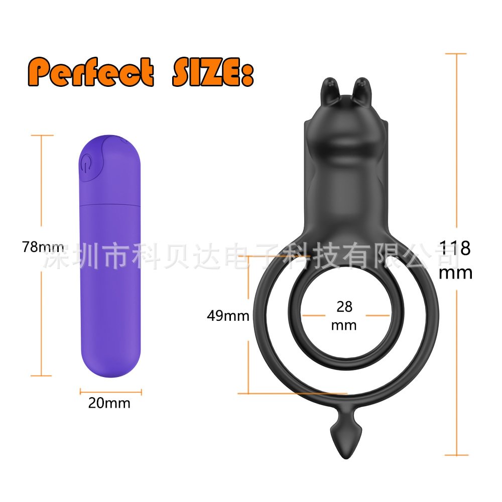 10 Mode Vibrating Cock Ring Detachable Penis Rings Delay Ejaculation Ring 