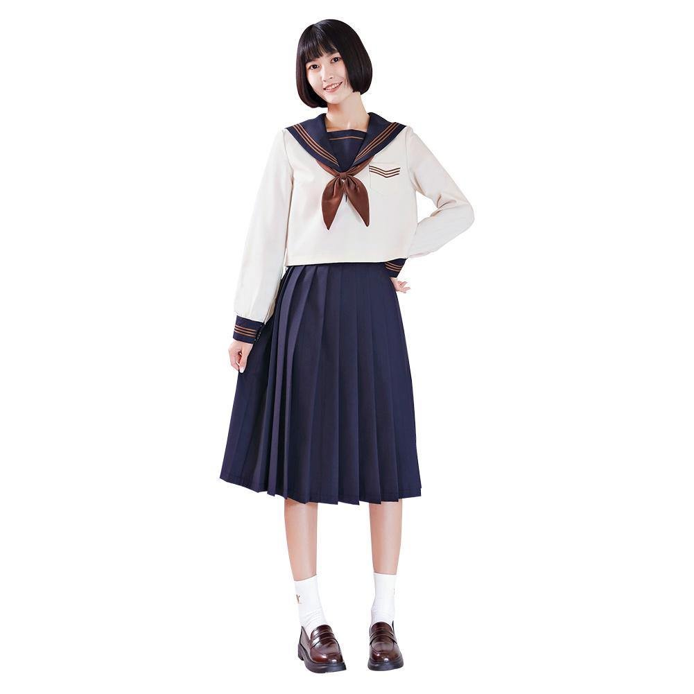 Japanische Matrosenanzug Cosplay langarm JK Uniform Kostüm für Mädchen Studentin