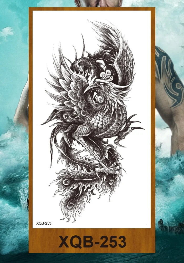 Purple Rose Jewelry Water Transfer Girl Waist Bracelet Flash Tatoos Flower Tattoo Stickers Women Body Chest Art Temporary Tattoo