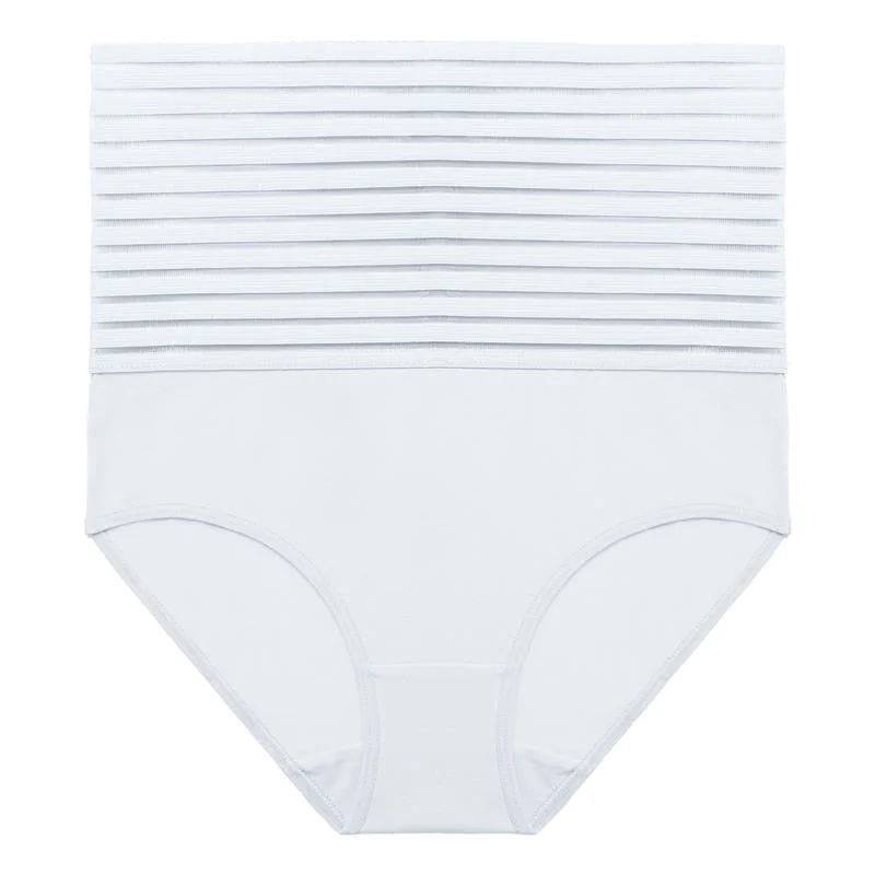 FINETOO Mesh High Waist Panties for Women Big Size L-4XL Slimming Ladies Body Shaper Cotton Butt Lifter Briefs Push Up Lingerie