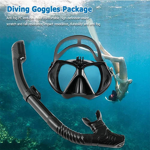 Professional Scuba Diving Masks Snorkeling Set Anti-Fog Goggles Glasses